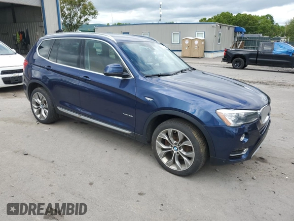 2016 BMW X3 xDrive28i z VIN 5UXWX9C50G0D65775, wystawiony jako Copart lot #58300235 z przebiegiem 186 025 mil mil oraz Czysty tytuł • Clean title. Historia ofert i sprzedaży dostępna na DreamBid. Obrazek 4.