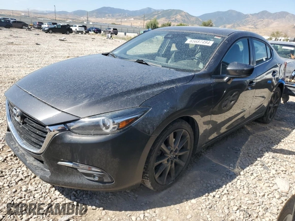 2017 Mazda 3 Grand Touring with VIN JM1BN1W32H1137559, listed as a Copart auction lot 65687494 with 116,091 mi miles and Salvage Title. Bid and sale history available at DreamBid. Image 1.