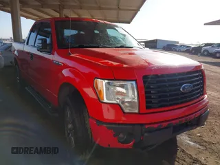 2014 Ford F-150 XL with VIN 1FTEX1CM0EKD68065, listed as a IAAI auction lot 41713796 with 170,423 mi miles. Bid and sale history available at carsss.com. Image 1.