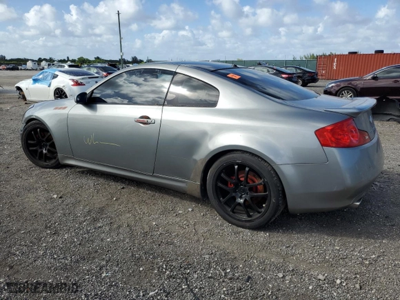 2006 Infiniti G35 Coupe with VIN JNKCV54E56M710951, listed as a Copart auction lot 79051624 with 163,629 mi miles and Salvage Title. Bid and sale history available at carsss.com. Image 2.