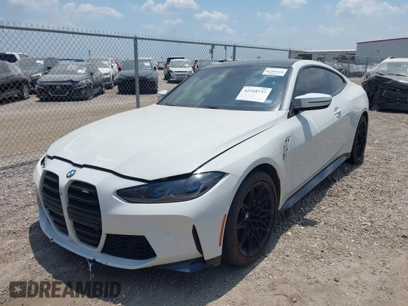 2021 BMW M4 with VIN WBS53AZ02MCH23791, listed as a IAAI auction lot 42318737 with 18,632 mi miles and . Bid and sale history available at DreamBid. Image 22.