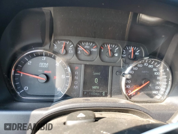 2014 Chevrolet Silverado 1500 Work Truck with VIN 1GCVKPEC9EZ297879, listed as a Copart auction lot 71154384 with 110,884 mi miles and Salvage Title. Bid and sale history available at DreamBid. Image 9.