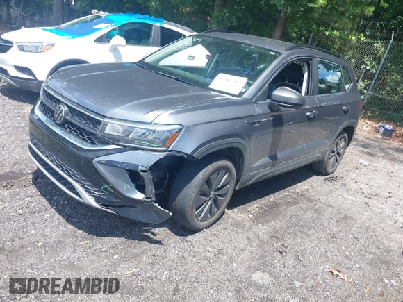 2024 Volkswagen Taos S с VIN 3VV5X7B21RM015188, выставлен на аукционе IAAI как лот 42509303 с пробегом 37 697 миль миль и . История ставок и продаж доступна на DreamBid. Изображение 2.
