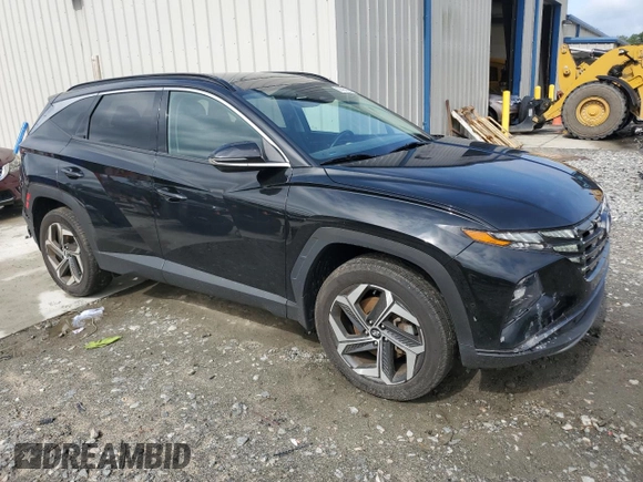 2023 Hyundai Tucson Limited with VIN 5NMJECAE2PH201393, listed as a Copart auction lot 60436905 with 25,855 mi miles and Salvage title. Bid and sale history available at DreamBid. Image 4.