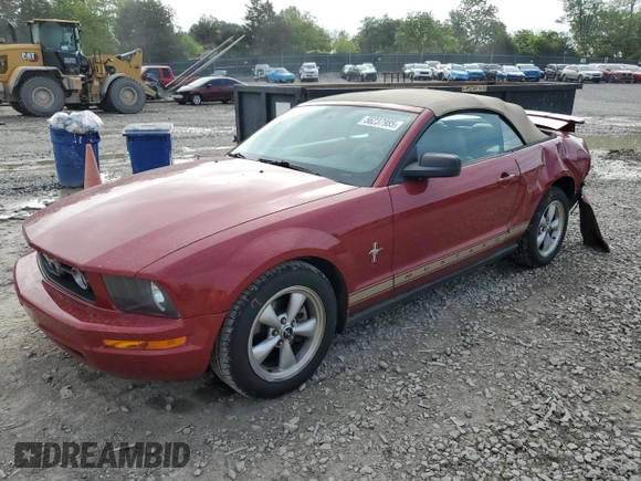 2008 Ford Mustang Deluxe with VIN 1ZVHT84N185158146, listed as a Copart auction lot 56237985 with 105,968 mi miles and Salvage title. Bid and sale history available at DreamBid. Image 1.