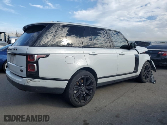 2021 Land Rover Range Rover z VIN SALGS4RY4MA420118, wystawiony jako Copart lot #45994815 z przebiegiem 48 284 mil mil oraz Szkoda całkowita • Salvage title. Historia ofert i sprzedaży dostępna na DreamBid. Obrazek 3.