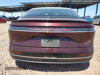 2022 Lucid Air Grand Touring with VIN 50EA1GBA3NA003973, listed as a Copart auction lot 52396715 with 58,351 mi miles and Salvage Title. Bid and sale history available at carsss.com. Image 6.