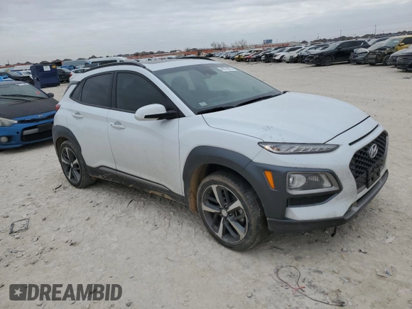 2019 Hyundai Kona Limited with VIN KM8K33A53KU388733, listed as a Copart auction lot 42572875 with 69,301 mi miles and Salvage Title. Bid and sale history available at carsss.com. Image 4.