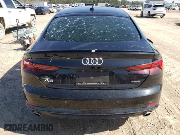 2019 Audi A5 Sportback Premium Plus with VIN WAUENCF59KA094451, listed as a Copart auction lot 39741983 with 15,742 mi miles. Bid and sale history available at carsss.com. Image 6.