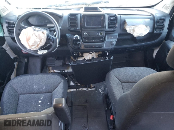 2023 Ram ProMaster Cargo with VIN 3C6LRVVG1PE596511, listed as a Copart auction lot 42750335 with 4,604 mi miles and Salvage Title. Bid and sale history available at DreamBid. Image 8.