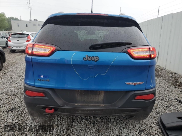 2017 Jeep Cherokee Trailhawk с VIN 1C4PJMBS4HW601454, выставлен на аукционе Copart как лот 58015315 с пробегом 96 795 миль миль и Списание • Salvage title. История ставок и продаж доступна на DreamBid. Изображение 6.