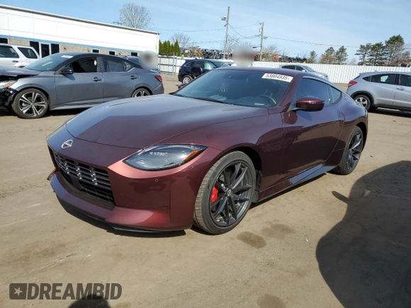 2024 Nissan Z Performance with VIN JN1BZ4BH5RM362200, listed as a Copart auction lot 53804935 with 14,230 mi miles and Salvage Title. Bid and sale history available at DreamBid. Image 1.