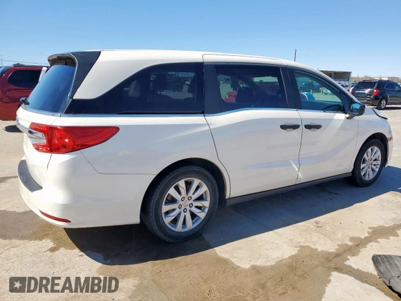 2018 Honda Odyssey LX with VIN 5FNRL6H2XJB101475, listed as a Copart auction lot 47706735 with 91,659 mi miles and Salvage Title. Bid and sale history available at carsss.com. Image 3.