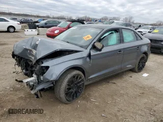 2016 Audi A3 2.0T Premium with VIN WAUB8GFF1G1115679, listed as a Copart auction lot 44191885 with 0 mi miles and Salvage Title. Bid and sale history available at carsss.com. Image 1.
