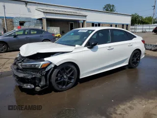 2023 Honda Civic Sport with VIN 2HGFE2F59PH563422, listed as a Copart auction lot 58480555 with 24,031 mi miles and Salvage title. Bid and sale history available at DreamBid. Image 1.