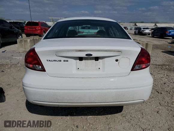 2006 Ford Taurus SE с VIN 1FAFP53U66A245685, выставлен на аукционе Copart как лот 53472415 с пробегом 100 110 миль миль и Списание • Salvage title. История ставок и продаж доступна на DreamBid. Изображение 6.