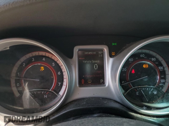 2017 Dodge Journey SXT with VIN 3C4PDCBG3HT591244, listed as a Copart auction lot 55197655 with 202,469 mi miles and Salvage Title. Bid and sale history available at DreamBid. Image 9.