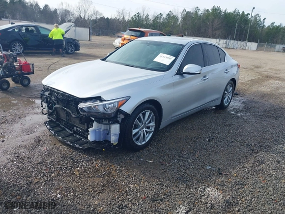 2018 Infiniti Q50 3.0t LUXE with VIN JN1EV7AP2JM366969, listed as a IAAI auction lot 41413095 with 103,273 mi miles. Bid and sale history available at carsss.com. Image 20.
