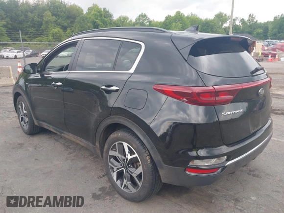 2021 Kia Sportage EX with VIN KNDPNCAC5M7848673, listed as a IAAI auction lot 42373684 with 108,409 mi miles and . Bid and sale history available at DreamBid. Image 3.