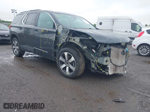 2021 Chevrolet Traverse LT z VIN 1GNEVHKW2MJ195002, wystawiony jako IAAI lot #42314214 z przebiegiem 50 877 mil mil oraz . Historia ofert i sprzedaży dostępna na DreamBid. Obrazek 1.