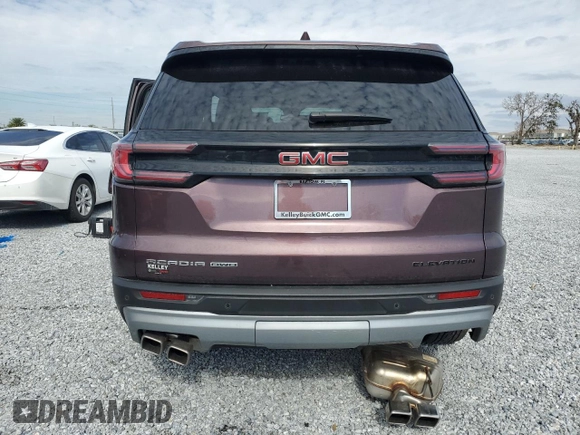 2024 GMC Acadia AWD Elevation z VIN 1GKENNKS9RJ167455, wystawiony jako Copart lot #87422314 z przebiegiem 14 412 mil mil oraz Nie do naprawy • Non repairable. Historia ofert i sprzedaży dostępna na DreamBid. Obrazek 6.