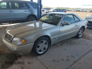 1999 Mercedes-Benz SL 500 z VIN WDBFA68F9XF182094, wystawiony jako Copart lot #60909495 z przebiegiem 91 917 mil mil oraz Czysty tytuł • Clean title. Historia ofert i sprzedaży dostępna na DreamBid. Obrazek 1.