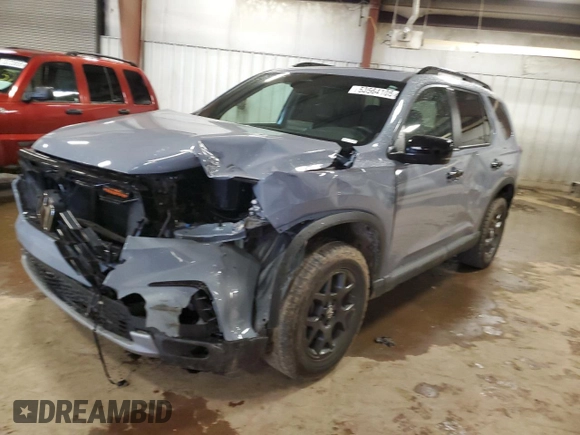 2025 Honda Pilot TrailSport with VIN 5FNYG1H64SB054791, listed as a Copart auction lot 53564105 with 15,289 mi miles and Non repairable. Bid and sale history available at DreamBid. Image 1.