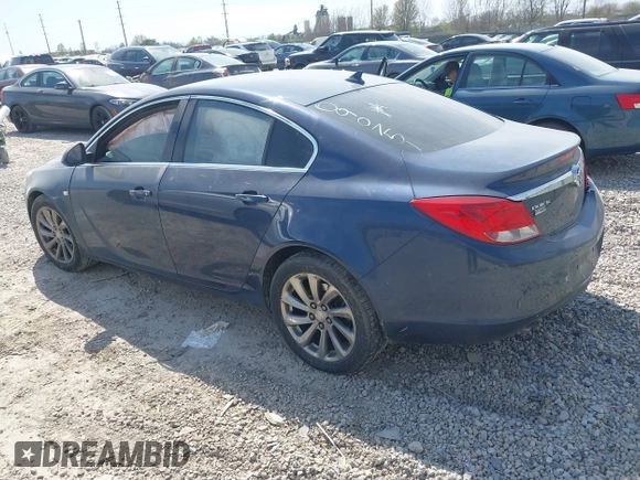 2011 Buick Regal CXL Turbo TO1 with VIN W04GV5EV8B1090751, listed as a IAAI auction lot 42064616 with 150,446 mi miles. Bid and sale history available at carsss.com. Image 3.