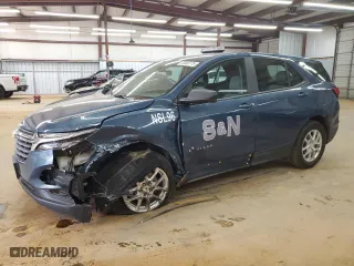 2024 Chevrolet Equinox LS with VIN 3GNAXHEGXRL292560, listed as a Copart auction lot 49585775 with 19,119 mi miles and Salvage Title. Bid and sale history available at carsss.com. Image 1.