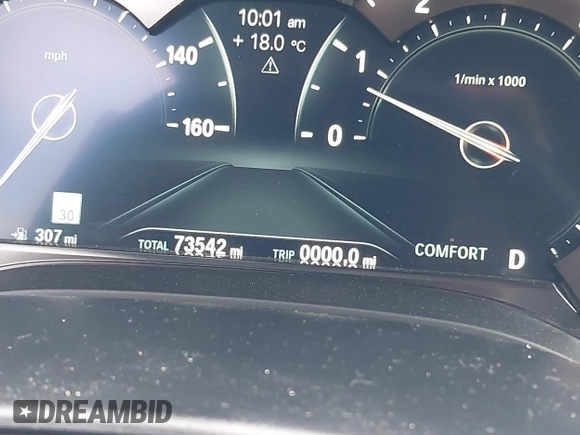 2018 BMW 5 Series 540i xDrive with VIN WBAJE7C58JWD49881, listed as a IAAI auction lot 42091065 with 73,542 mi miles and . Bid and sale history available at DreamBid. Image 15.
