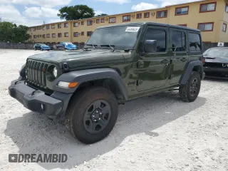 2022 Jeep Wrangler Unlimited Sport S with VIN 1C4HJXDGXNW180320, listed as a Copart auction lot 53289025 with 25,816 mi miles and Salvage Title. Bid and sale history available at carsss.com. Image 1.