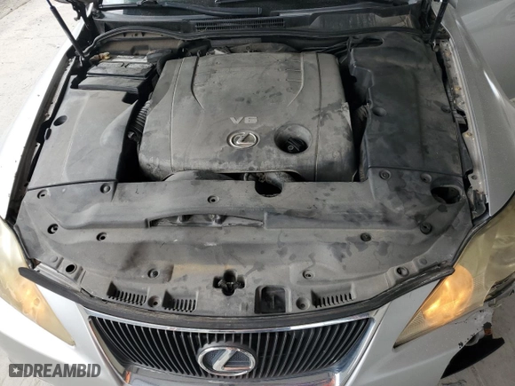 2007 Lexus IS 250 with VIN JTHCK262775009320, listed as a Copart auction lot 52463625 with 152,847 mi miles and Salvage Title. Bid and sale history available at carsss.com. Image 11.