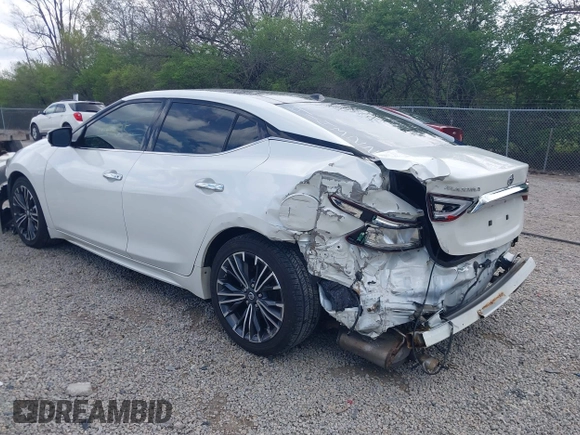 2016 Nissan Maxima 3.5 SV with VIN 1N4AA6APXGC414322, listed as a IAAI auction lot 42061835 with 129,356 mi miles. Bid and sale history available at carsss.com. Image 3.
