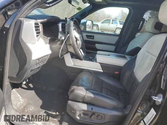 2022 Toyota Tundra Capstone Hybrid with VIN 5TFVC5DB7NX008259, listed as a Copart auction lot 44306175 with 73,691 mi miles and Salvage title. Bid and sale history available at DreamBid. Image 7.