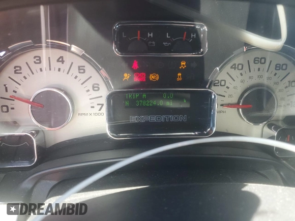 2014 Ford Expedition Limited with VIN 1FMJU1K56EEF33810, listed as a Copart auction lot 56986535 with 378,224 mi miles and Salvage title. Bid and sale history available at DreamBid. Image 9.