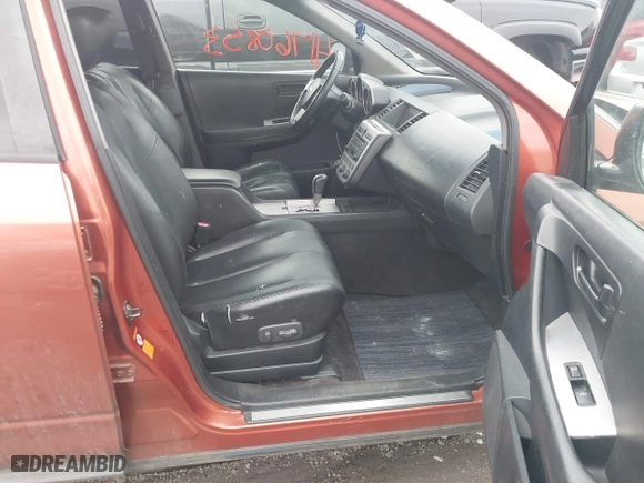2005 Nissan Murano SL with VIN JN8AZ08W55W422938, listed as a IAAI auction lot 41760853 with 206,581 mi miles. Bid and sale history available at carsss.com. Image 5.