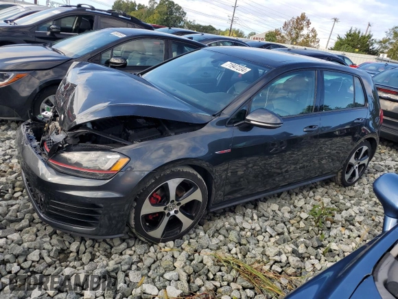 2015 Volkswagen GTI SE with VIN 3VW4T7AUXFM048675, listed as a Copart auction lot 71947234 with 122,005 mi miles and Salvage Title. Bid and sale history available at DreamBid. Image 1.