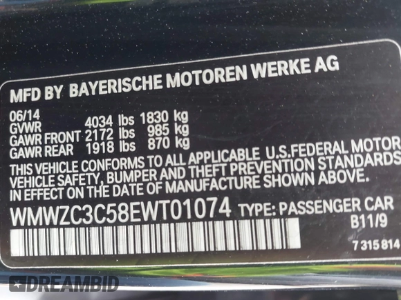2014 MINI Countryman S z VIN WMWZC3C58EWT01074, wystawiony jako IAAI lot #42238095 z przebiegiem 83 252 mil mil oraz . Historia ofert i sprzedaży dostępna na DreamBid. Obrazek 9.