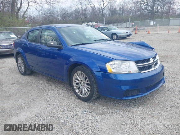 2014 Dodge Avenger SE with VIN 1C3CDZAB9EN235338, listed as a IAAI auction lot 41941403 with 144,085 mi miles. Bid and sale history available at carsss.com. Image 1.