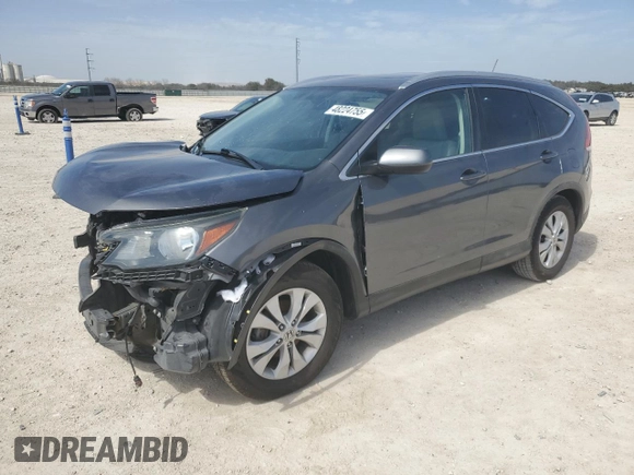 2014 Honda CR-V EX-L with VIN 2HKRM3H70EH529523, listed as a Copart auction lot 48224755 with 142,583 mi miles and Salvage Title. Bid and sale history available at carsss.com. Image 1.