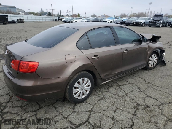 2013 Volkswagen Jetta Sedan S with VIN 3VW2K7AJ8DM412220, listed as a Copart auction lot 85917804 with 130,059 mi miles and Salvage Title. Bid and sale history available at carsss.com. Image 3.