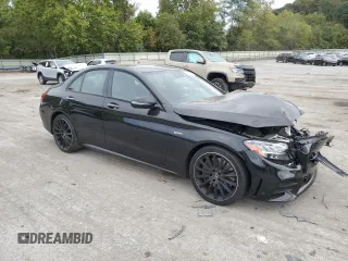 2021 Mercedes-Benz C 43 AMG with VIN W1KWF6EB3MR605899, listed as a Copart auction lot 71687604 with 39,876 mi miles and Salvage title. Bid and sale history available at DreamBid. Image 4.