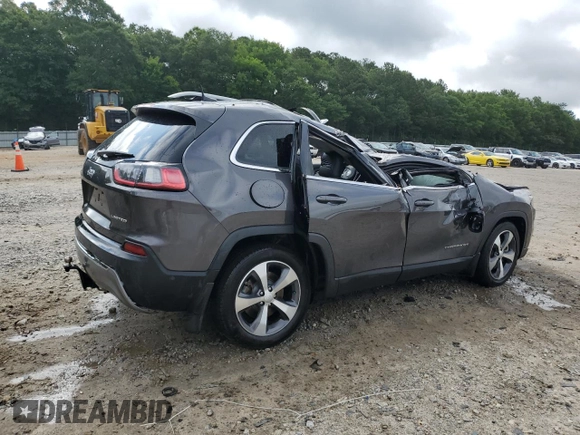 2021 Jeep Cherokee Limited with VIN 1C4PJLDX4MD187701, listed as a Copart auction lot 60745705 with Not provided miles and Non repairable. Bid and sale history available at DreamBid. Image 3.