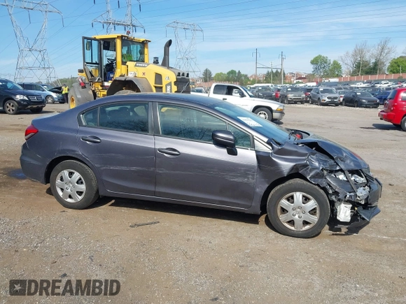 2014 Honda Civic LX with VIN 19XFB2F55EE234183, listed as a IAAI auction lot 42094263 with 148,728 mi miles. Bid and sale history available at carsss.com. Image 18.