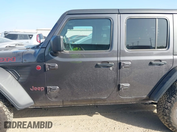 2025 Jeep Wrangler Rubicon with VIN 1C4PJXFNXSW532895, listed as a IAAI auction lot 42694548 with 1,886 mi miles and . Bid and sale history available at DreamBid. Image 14.
