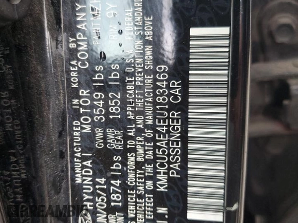2014 Hyundai Accent SE z VIN KMHCU5AE4EU183469, wystawiony jako Copart lot #52501505 z przebiegiem 112 034 mil mil oraz Szkoda całkowita • Salvage title. Historia ofert i sprzedaży dostępna na DreamBid. Obrazek 13.