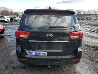 2017 Kia Sedona L with VIN KNDMA5C12H6291724, listed as a Copart auction lot 43546065 with 68,271 mi miles and Salvage Title. Bid and sale history available at carsss.com. Image 6.