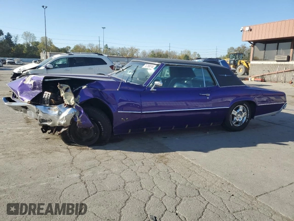 1967 Ford Thunderbird with VIN 7Y82Z163635, listed as a Copart auction lot 74756614 with 1,079 mi miles and Clean Title. Bid and sale history available at DreamBid. Image 1.