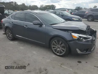 2014 Kia Cadenza Premium with VIN KNALN4D7XE5141114, listed as a Copart auction lot 72999484 with 187,302 mi miles and Salvage Title. Bid and sale history available at carsss.com. Image 4.