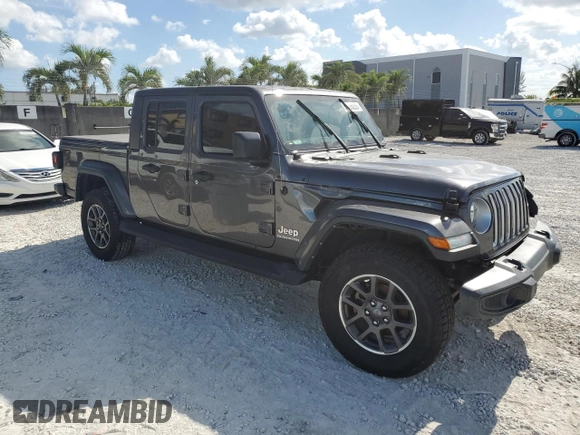 2021 Jeep Gladiator Overland z VIN 1C6HJTFG0ML574762, wystawiony jako Copart lot #54728225 z przebiegiem 32 284 mil mil oraz Szkoda całkowita • Salvage title. Historia ofert i sprzedaży dostępna na DreamBid. Obrazek 4.